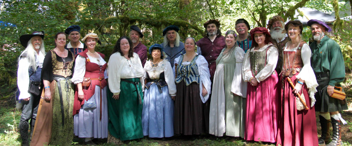 Group picture of the Sherwood Renaissance Singers at Shrewsbury 2017.